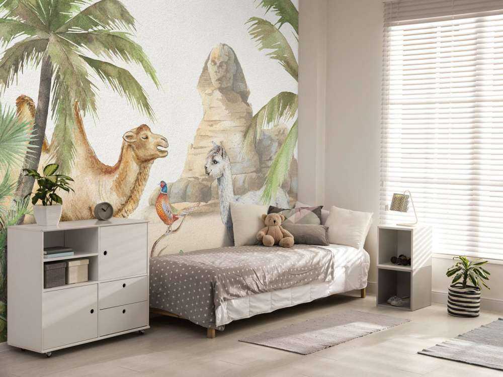 Kamel og Alpakka i ørkenen