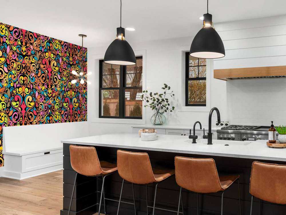 Abstrakte fargede figurer