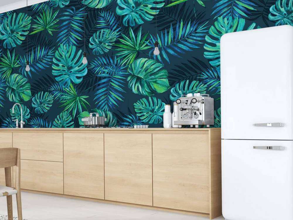 Tropiske akvarellplanter