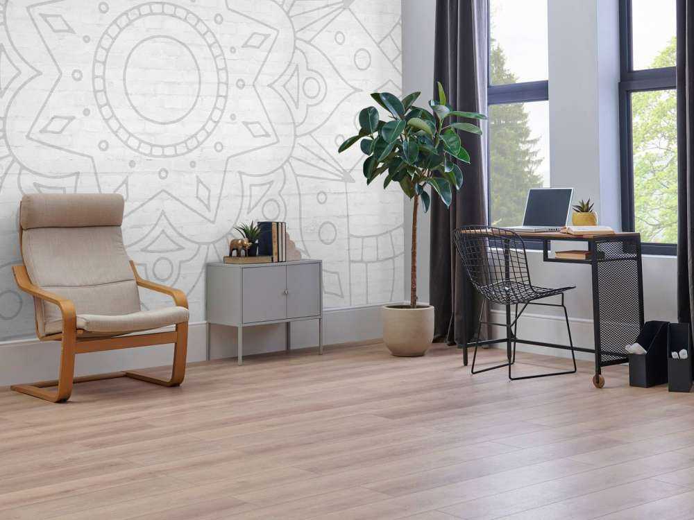 Geometrisk grå Mandala