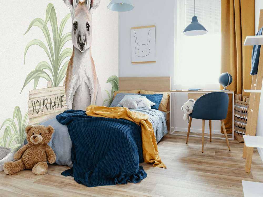 Känguruunge i djungeln