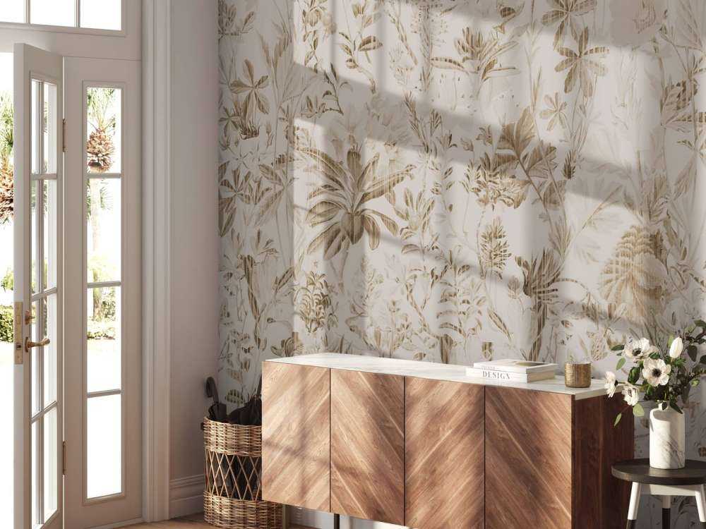 Trädgård Gerbarium Sepia Ljus