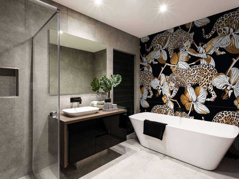 Jaguarer mellan orkidéer