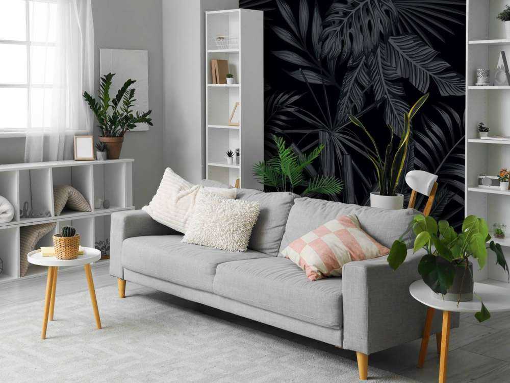 Tropiska svarta blad