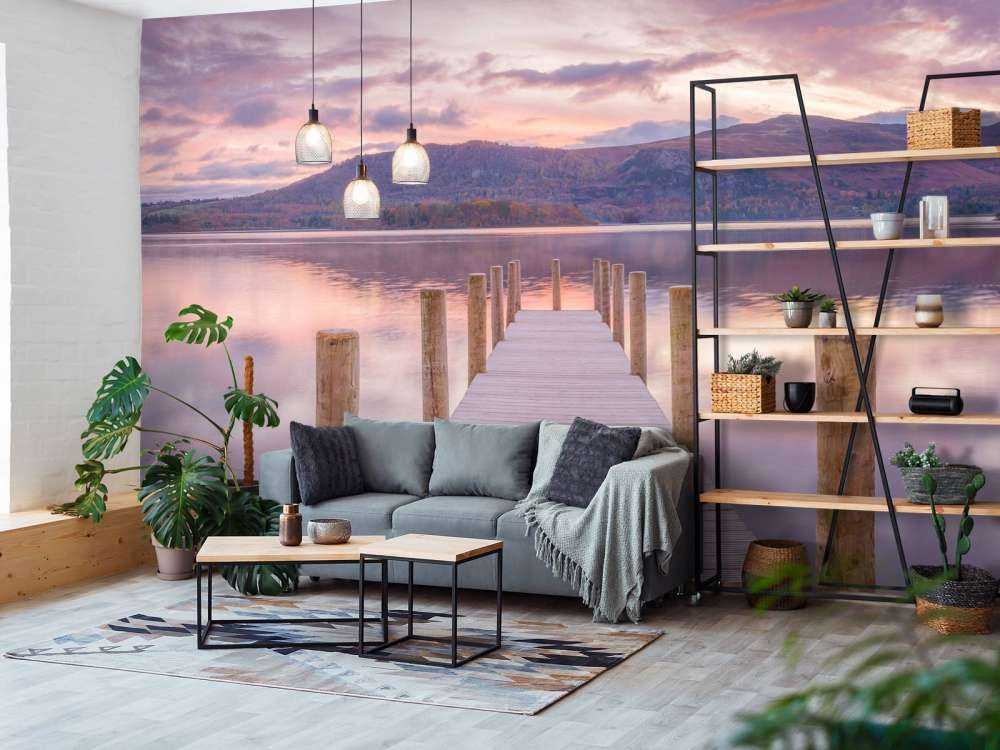 Brygga solnedgången