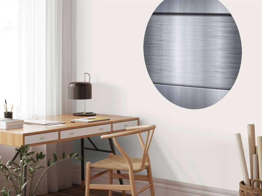 Metallplatta i borstad aluminium