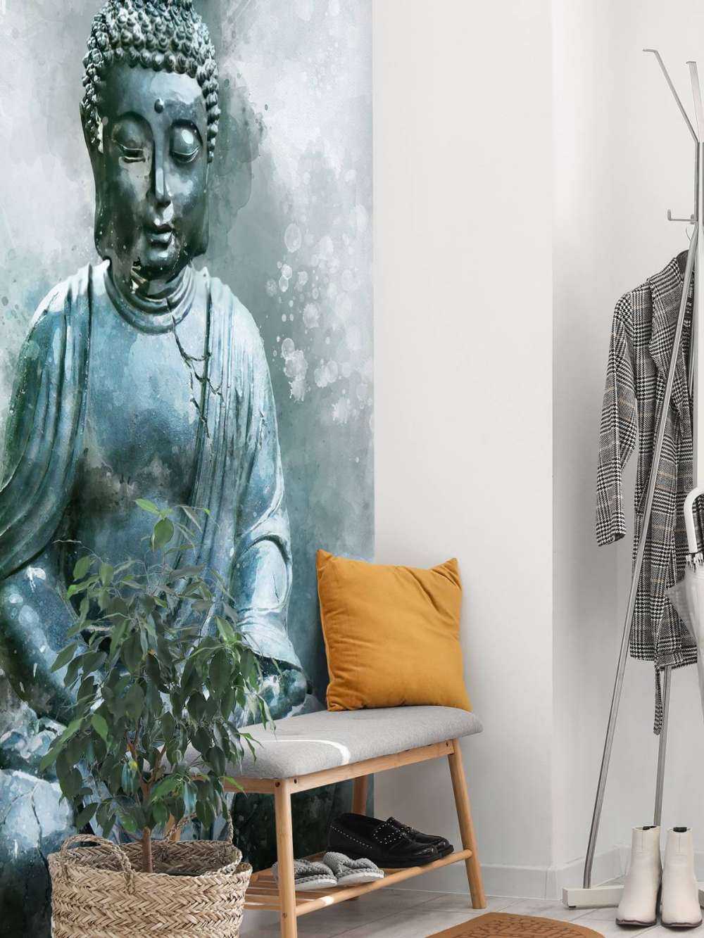 Buddha akvarell