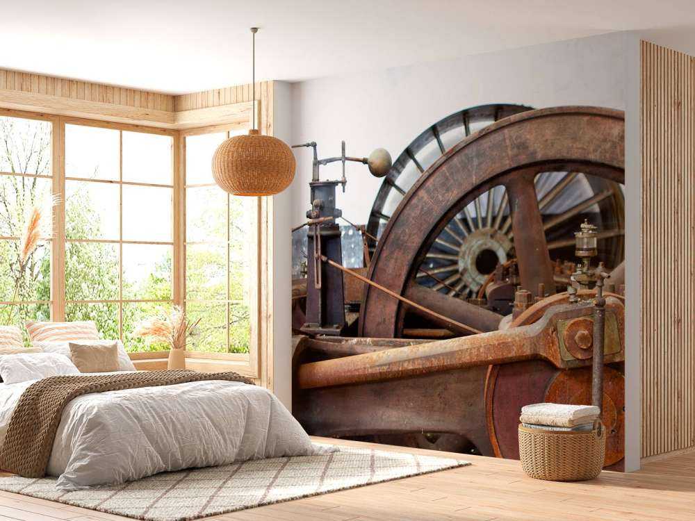 Del av en drivlina i en ångmaskin (B) 