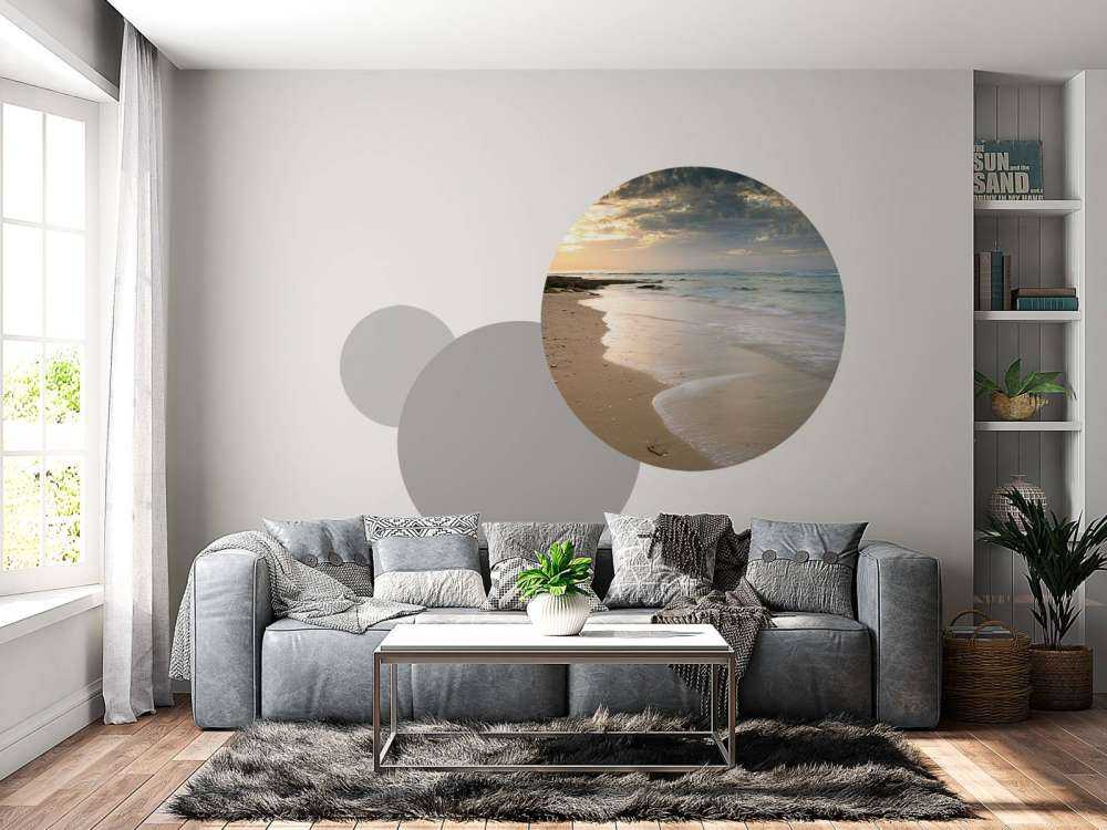 Sol nedgång stranden