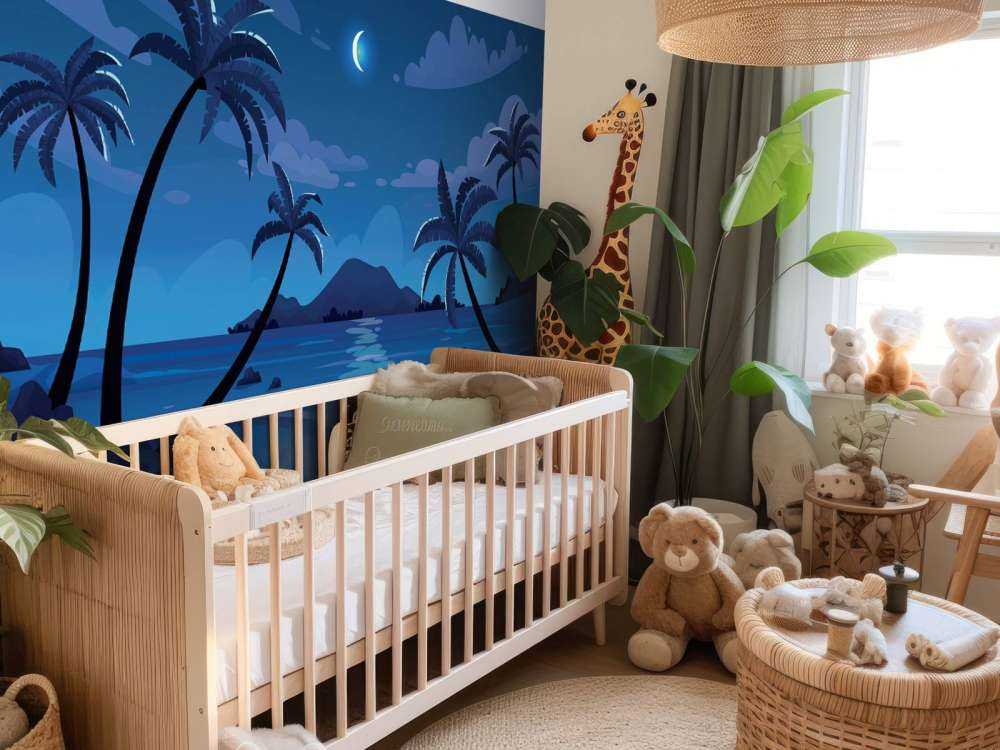 Vacker utsikt på natten