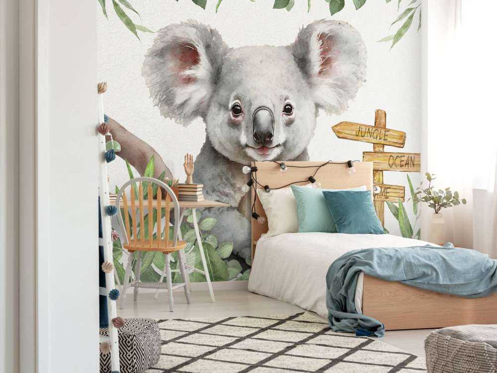 Baby koala i junglen