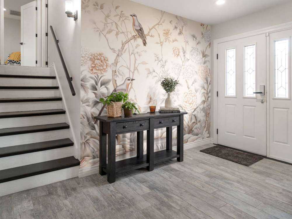 Tegnet blomsterlandskab