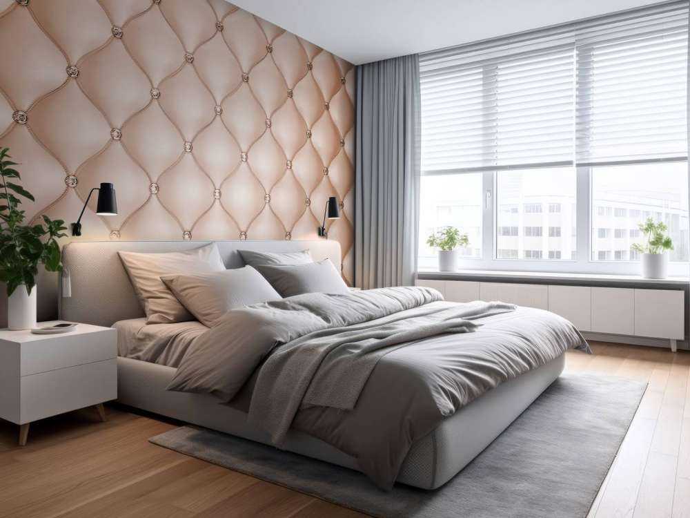 Chic pink collageret væg