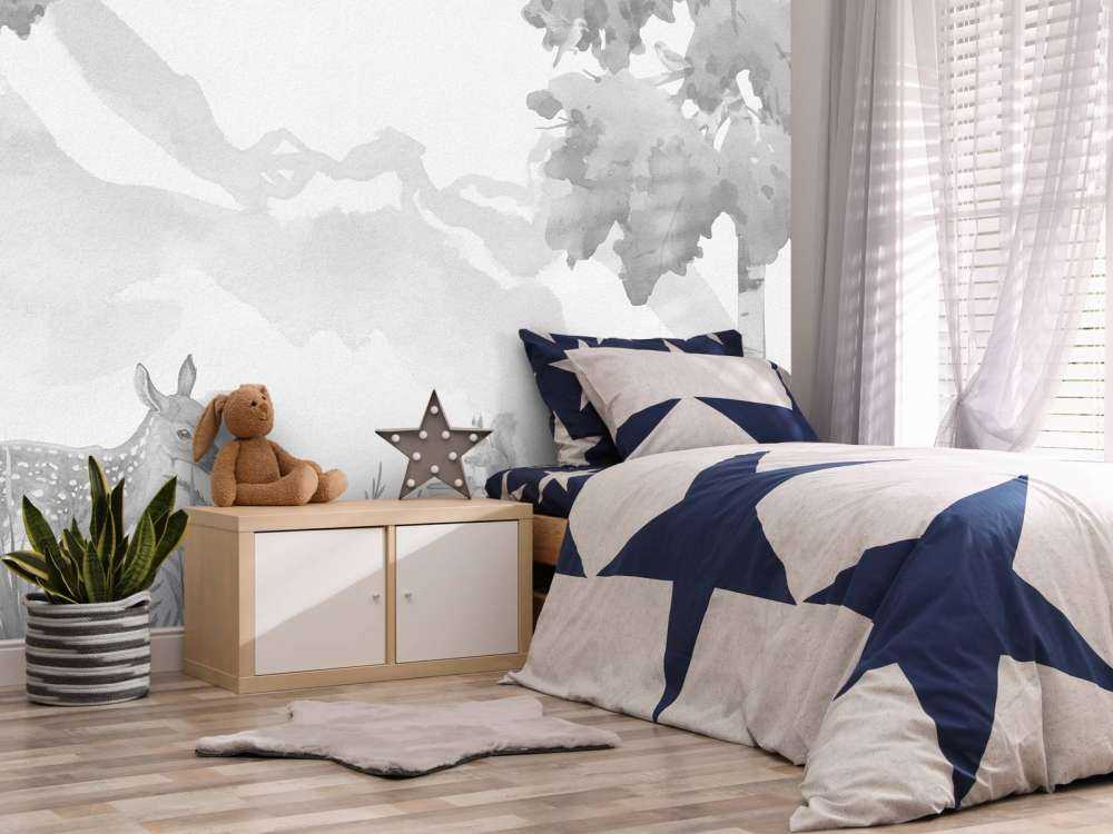 Hjorte i grå nuancer