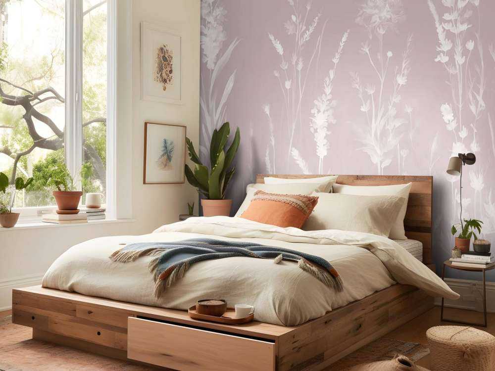 Lavendel Eng Sømløs Blush Pink