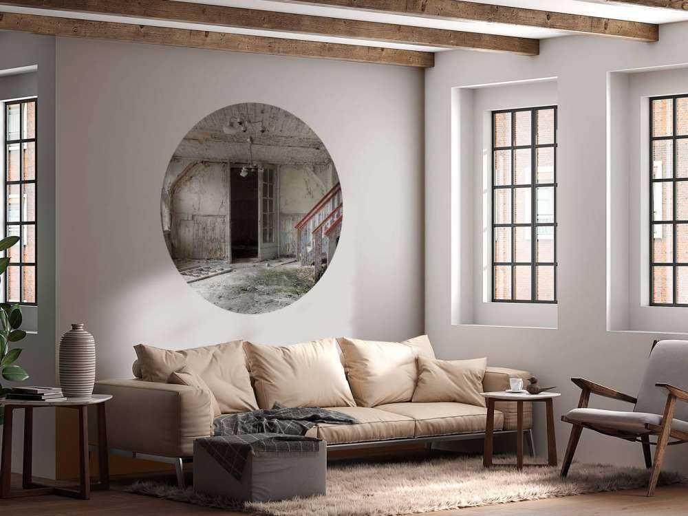 hedel rødt gelænder