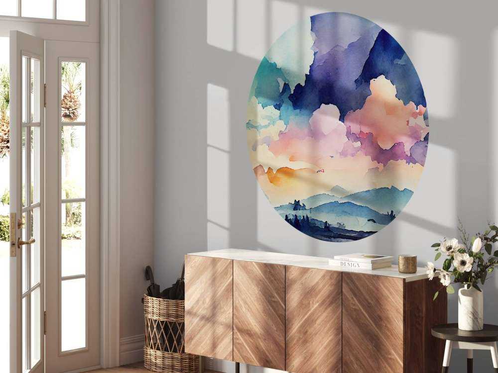 Abstrakt akvarel baggrund