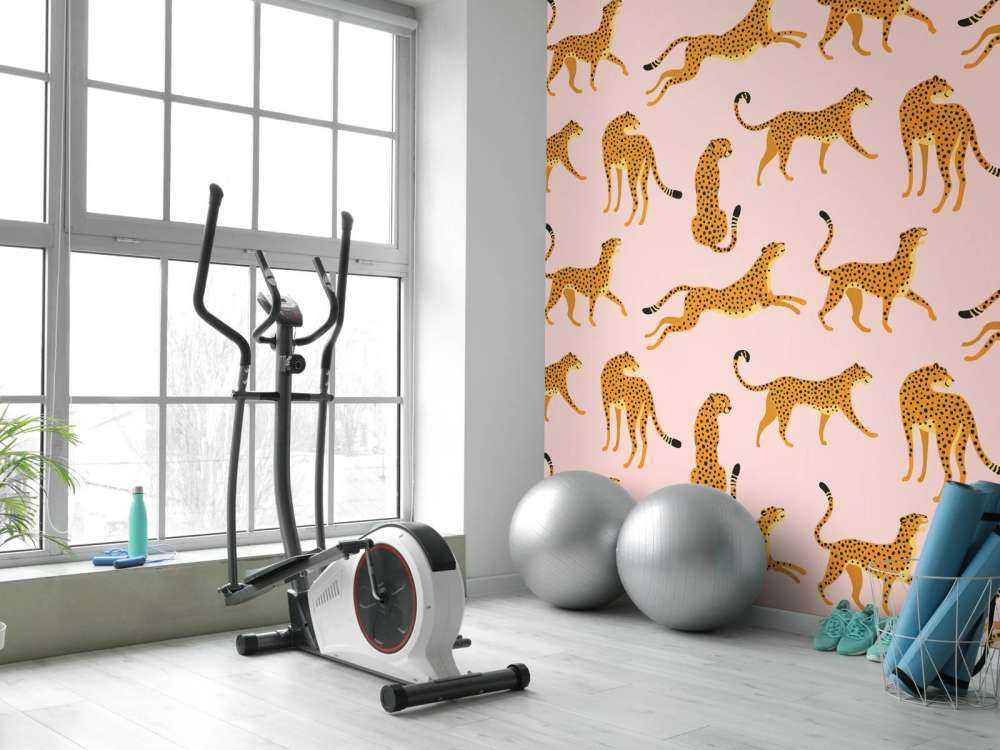 Roze luipaard print