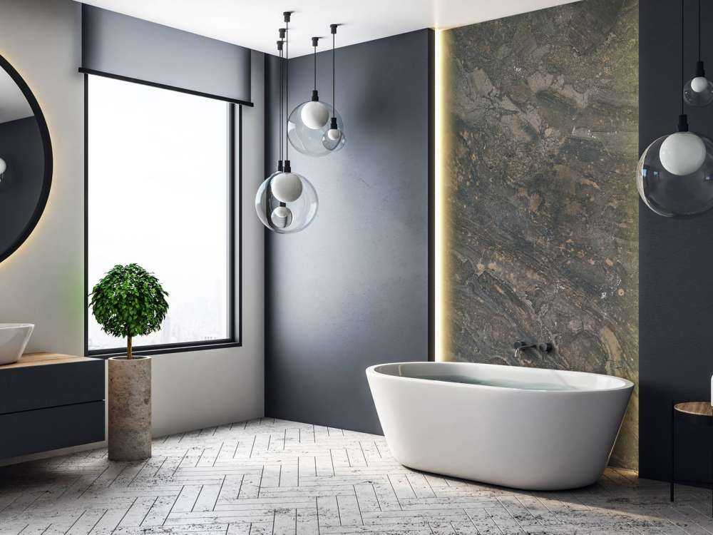 Marmor med en grå sandfarve