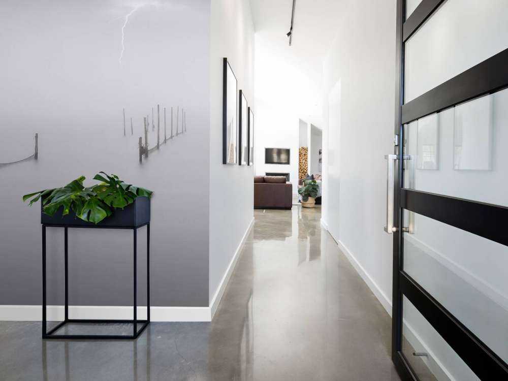 Fiskenet med tåge og tordenvejr