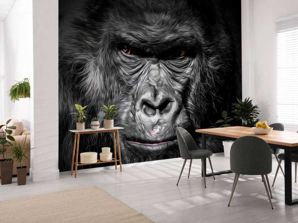 Tegnet gorilla