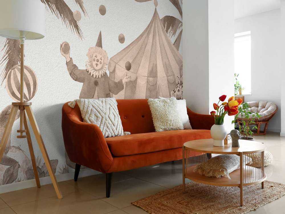Glade cirkusdyr taupe