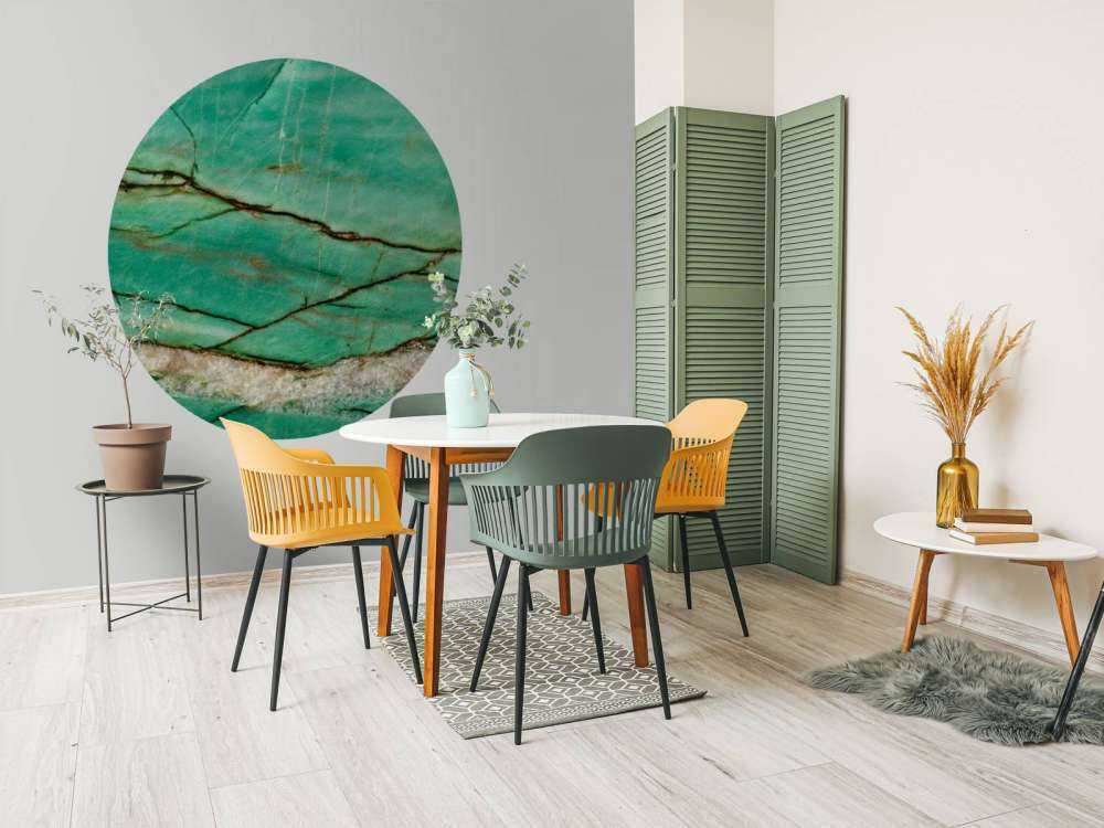 Nærbillede af grøn marmor