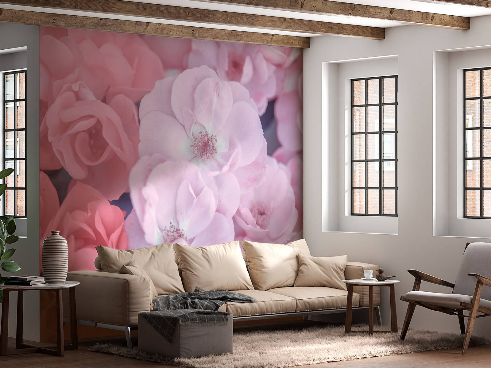 Lyserøde gejstlige blomster