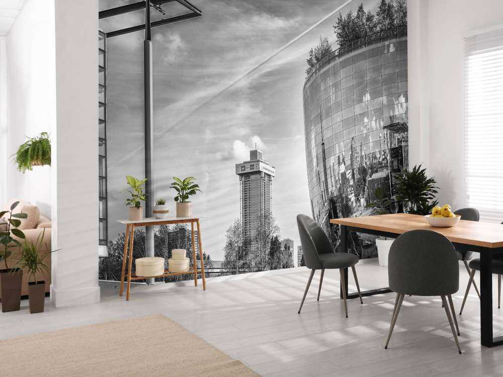 Museumsdepotet i Rotterdam i sort og hvidt 