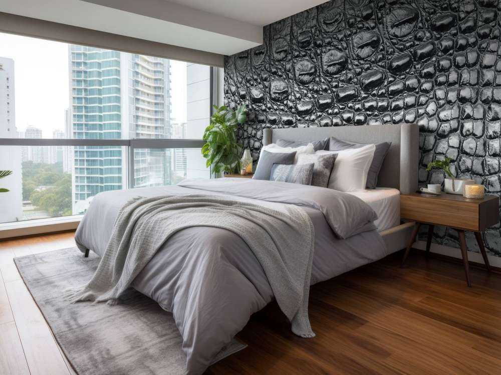 Sort krokodilleskind