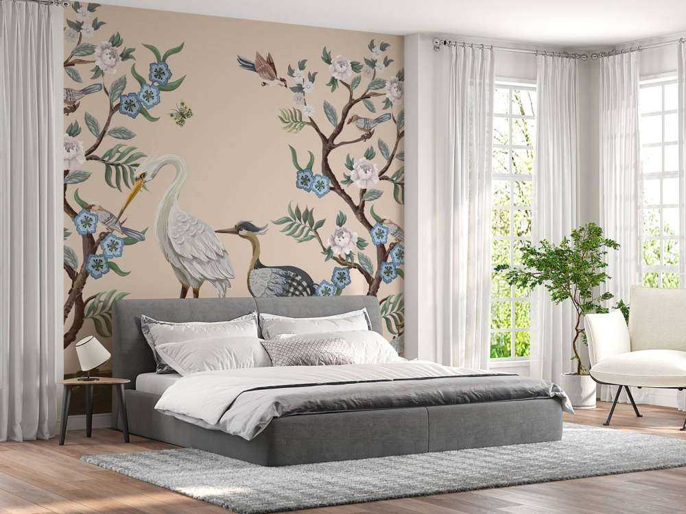 Farverige fiskehejrer