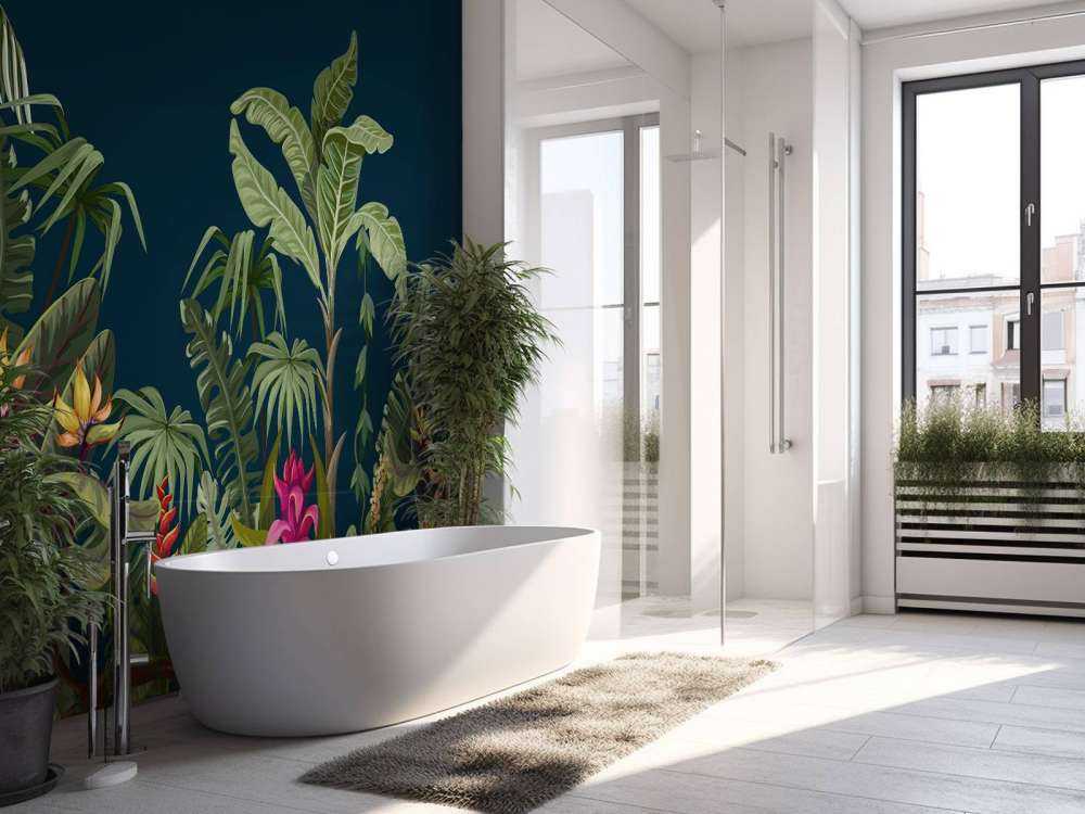 Jungleblomster og -træer