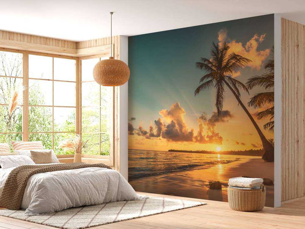 Tropisk strand i Punta Cana