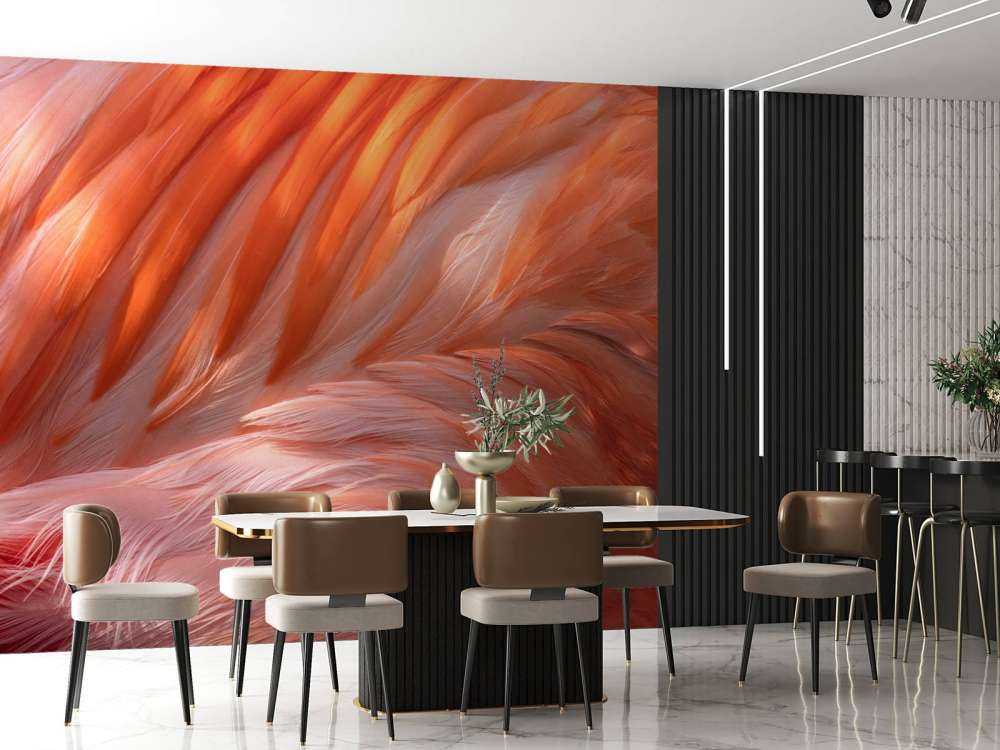Flamingo fjer