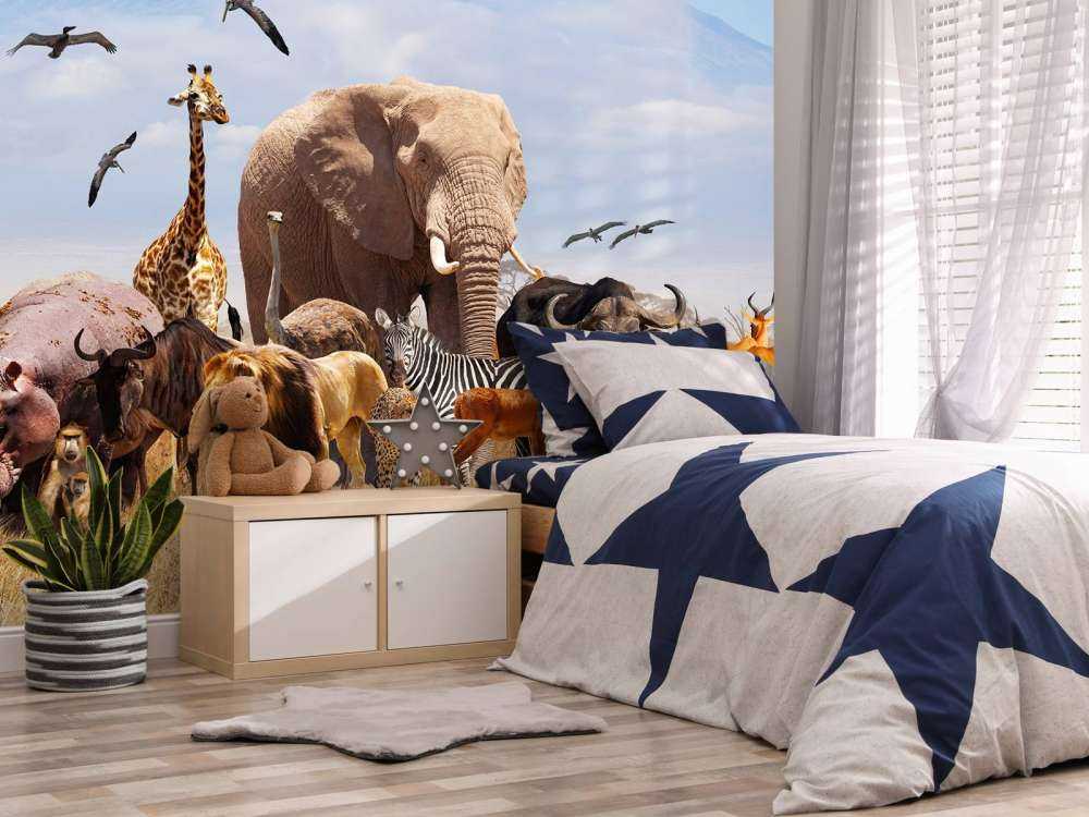 Afrikanske dyr på Kilimanjaro