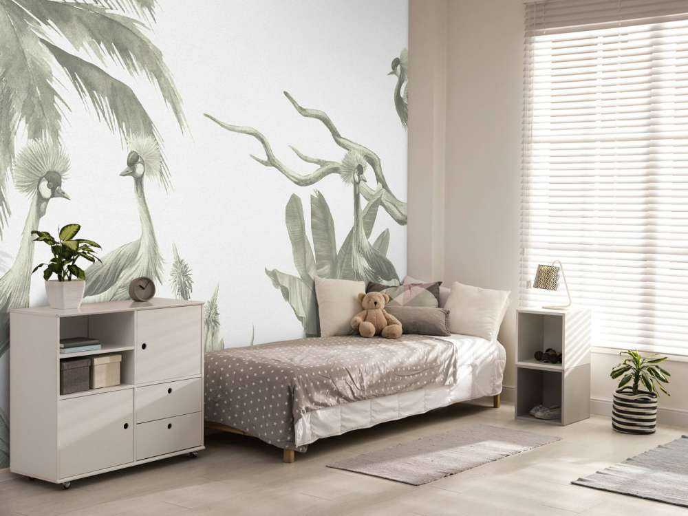 Jungle med traner i grønt