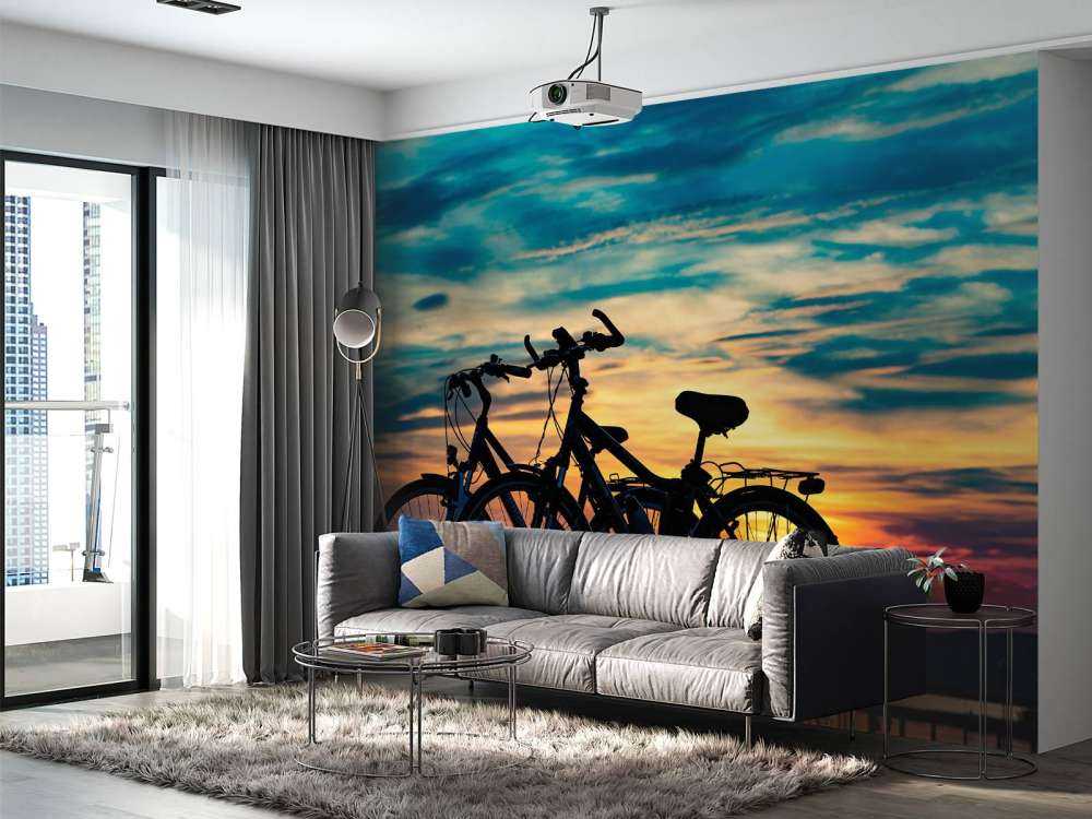 Cykling ved solnedgang