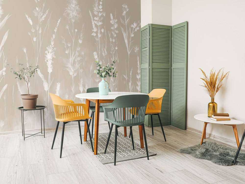Lavendel Eng Sømløs Sand Beige