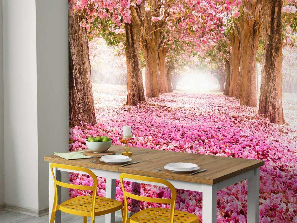 fototapet blomstre
