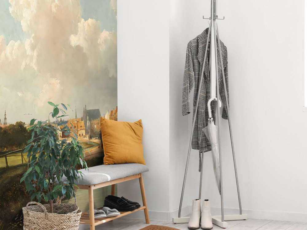 Udsigt over Haag fra Delft-kanalen i det syttende århundrøde