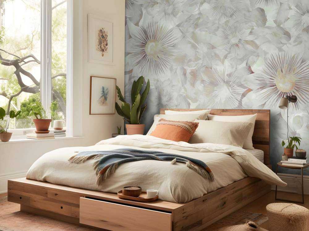 Botanisk Akvarel Elegance Tåget Grå