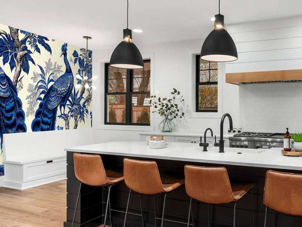 Kongeblå påfuglens pragt