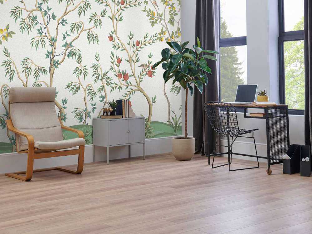 Landskab med frugttræer