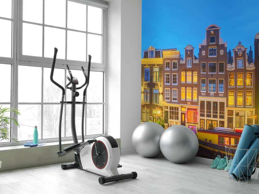 Amsterdam huse om natten