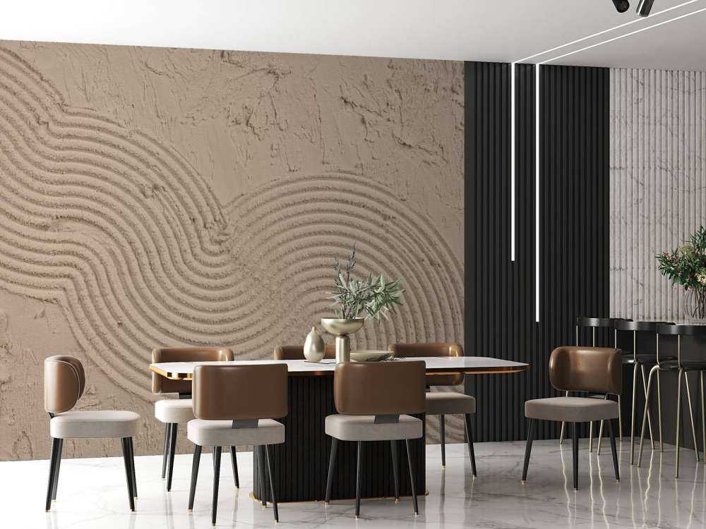 Organiske linjer og strukturer i taupe