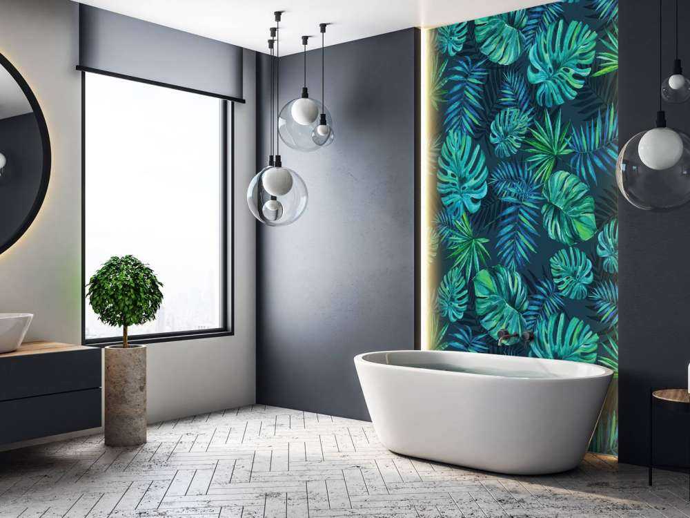 Tropiske akvarellplanter