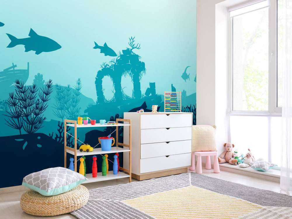 Undervanns silhuetter