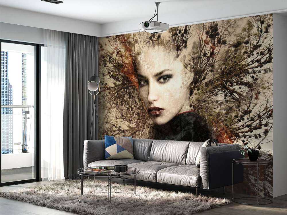 Kvinne og grasiøse grener