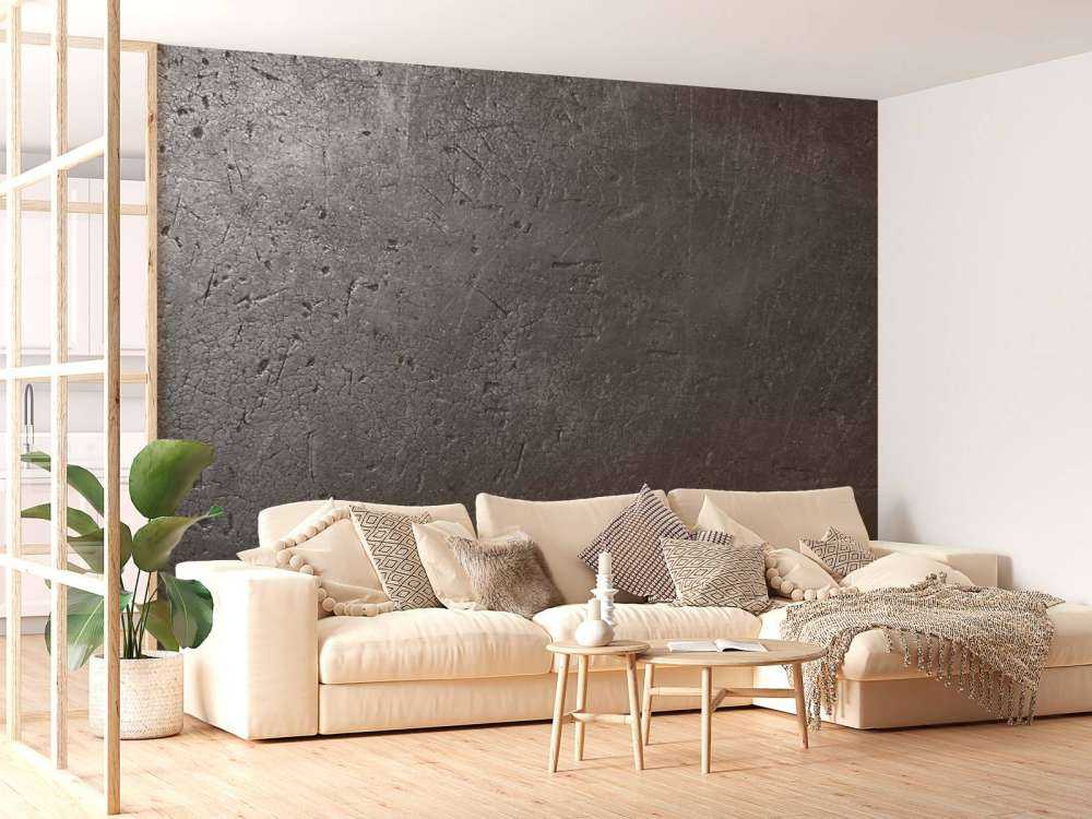 Grå betongvegg