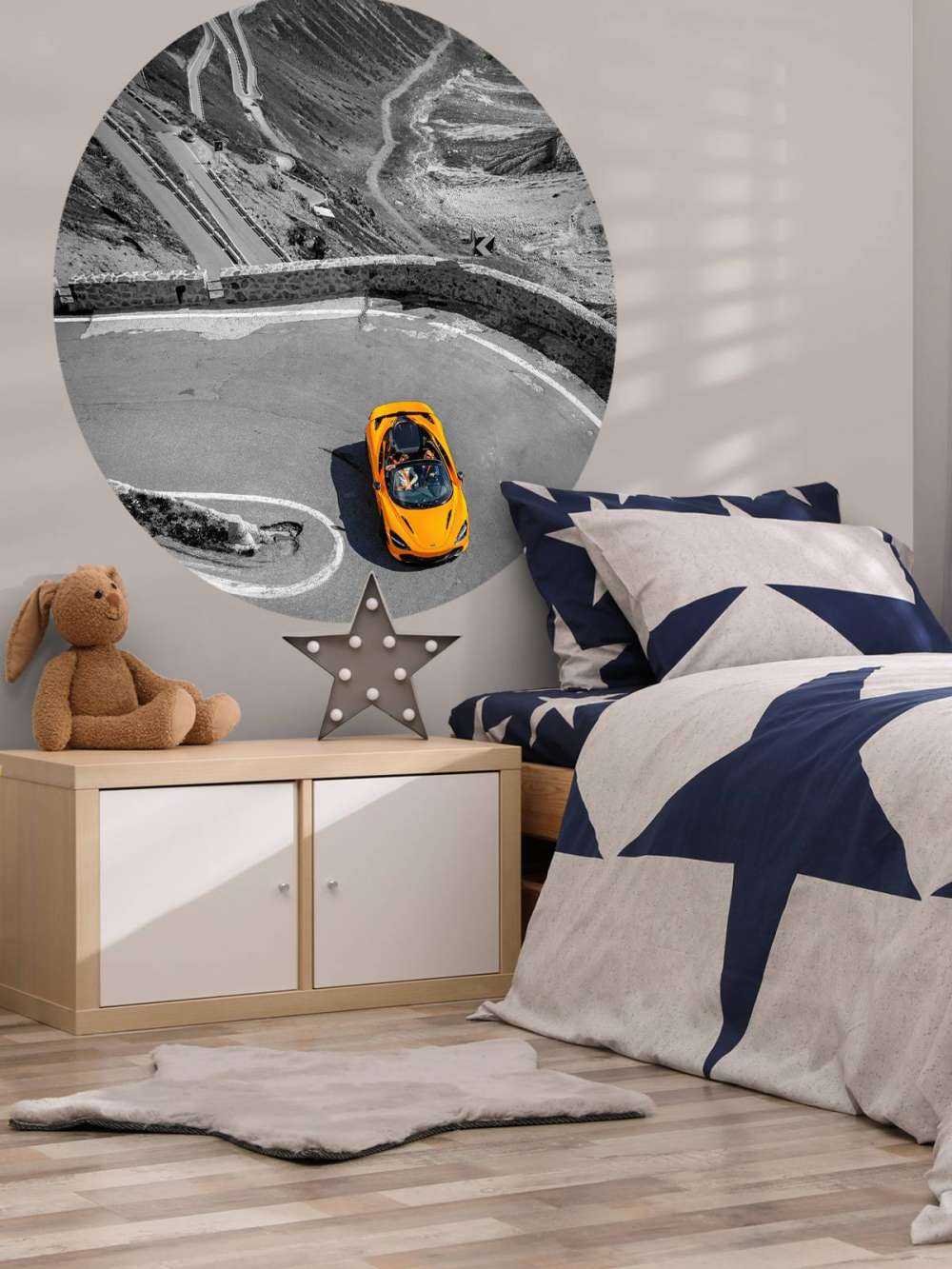 McLaren på Stelviopas - spotfarge